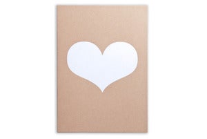 Image of White Heart Card