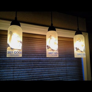 Image of Grey Goose hanging pendant light