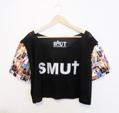 Image of SMU† x Playboy mesh loose cropped top