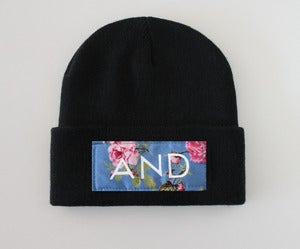 Image of Black Floral And Beanie