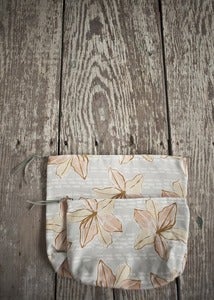 Image of Pouches: Peach Lilies
