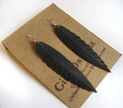 Image of Half Native - Recycled Bike Tube Earrings