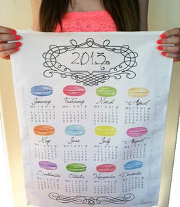 Image of 2013 Calendar Macaroon Tea Towel