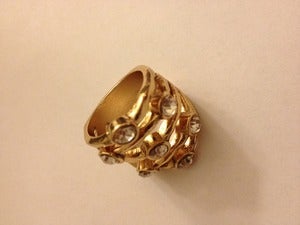 Image of Multi-lined Crystal Ring