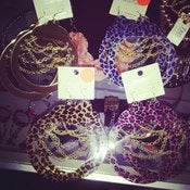Image of Cheetah/Mirror Earrings 