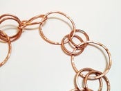 Image of Hammered Copper Chain Bracelet
