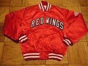 Image of Vintage Detroit Red Wings Red Satin Starter jacket