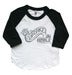 Image of Vintage Crown Kid's Raglan BLACK