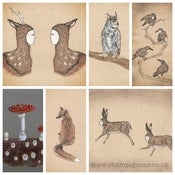 Image of Strangefolk postcards (choose one of 7 designs)