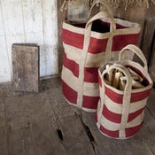 Image of Striped Jute Bag