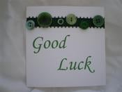 Image of Handmade 'Good Luck' Card