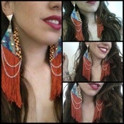 Image of Party Scene Earrings from JEM Collection- Orange