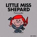 Image of “Little Miss Shepard” - Grey Marle, White & Oyster Grey women's tee