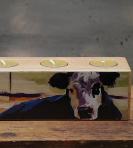 Image of 'Greens' Low Tealight Holder