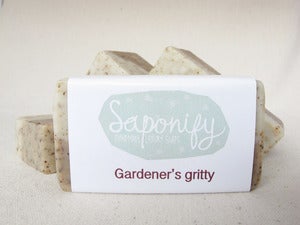 Image of Gardener's Gritty Tea Tree and Lavender handmade soap