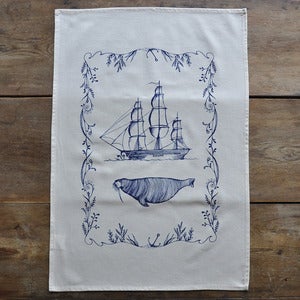 Image of Tea Towel ~ The Walrus and the Ship