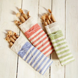 Image of Hand-sewn Gift Satchel with Sticks