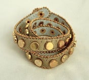 Image of Wrap Around Ivory & Gold Bracelet 