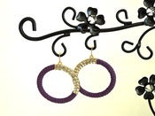 Image of Purple Summer Dazzle Earrings 