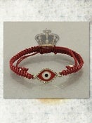 Image of RED MACRAME EVIL EYE