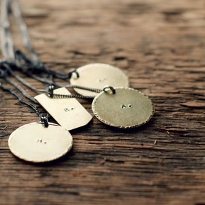 Image of Aubrey Personalized Medallion Necklace - 