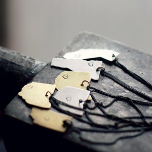 Image of Hello, Ohio - Personalized CHOOSE YOUR OWN STATE Pendant Necklace