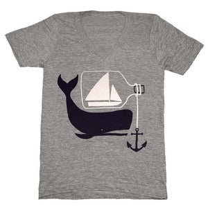 Image of Ship & Whale V-neck