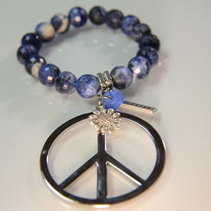 Image of Peace Flower - Blue Sodalite
