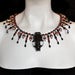 Image of Mink Skull Necklace with Beading