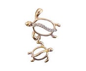 Image of Two Turtles Pendant
