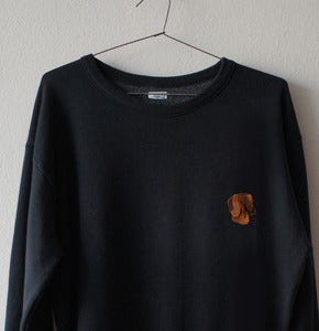 Image of SALCHICHA PATCH BLACK SWEATSHIRT