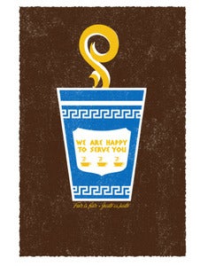 Image of NYC Coffee Art Print by Strawberryluna