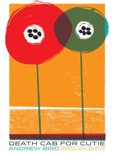 Image of Andrew Bird + Death Cab For Cutie Ltd. Edition Art Poster by Strawberryluna
