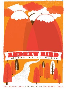 Image of Andrew Bird Asheville Show Art Poster by Strawberryluna