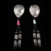 Image of Tourmalated Quartz Meditation Piece -- Reiki Charged