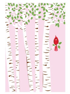 Image of Summer Cardinal Art Poster by Strawberrluna