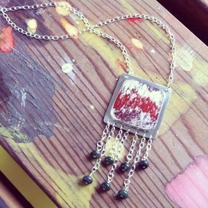 Image of Alunite & Fancy Jasper Sterling Silver Necklace