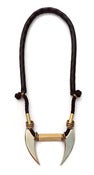 Image of Lineae Blades Necklace, Black