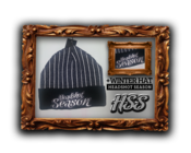 Image of *NEW* Headshot Season Winter Hat [Black, Grey & White Stripes]