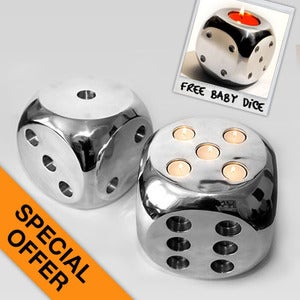 Image of Cool Fire Dice Tealight Holder (Each)