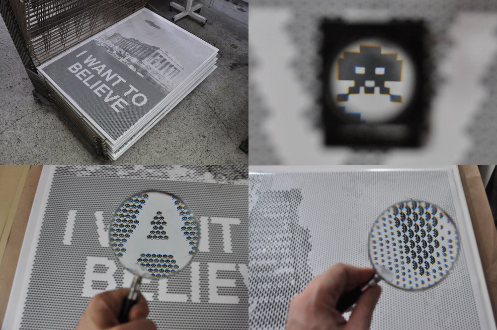 Image of I WANT TO BELIEVE / silkscreen