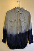 Image of MFD Deep Ocean Dip-Dye Silky Blouse