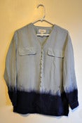 Image of MFD Squid Ink Dip-Dyed Silk Blouse