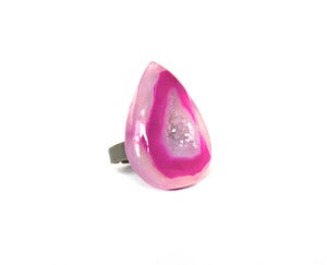 Image of Cotton Candy Druzy Ring (v3)