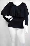 Image of Ruffle Cape Top