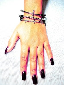 Image of 3 cross bracelet set