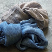 Image of heathered linen accent scarves