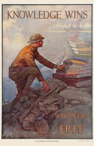 Image of Wikipedia Is Free Poster
