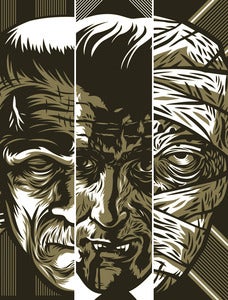 Image of The Gaslight Anthem - Set Number 2 - Mummy, Frankenstein, Dracula