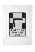 Image of iconic manoeuvre shades of grey screenprint